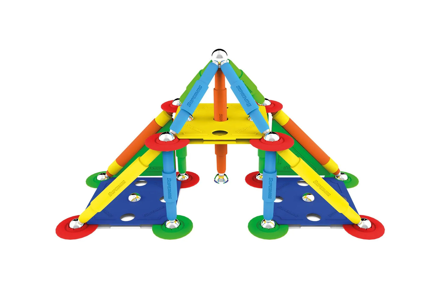 Tinamiri Supermag - Multicolor 60 - Magnetic Building Set, Educational construction fun, 60 piece set, Magnet Toys, 0652 Bridge Toys - Premium Jigsaw Puzzles