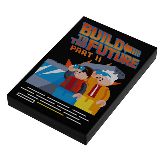 Build to the Future Part II Movie Cover (2x3 Tile) - B3 Customs B3 Customs