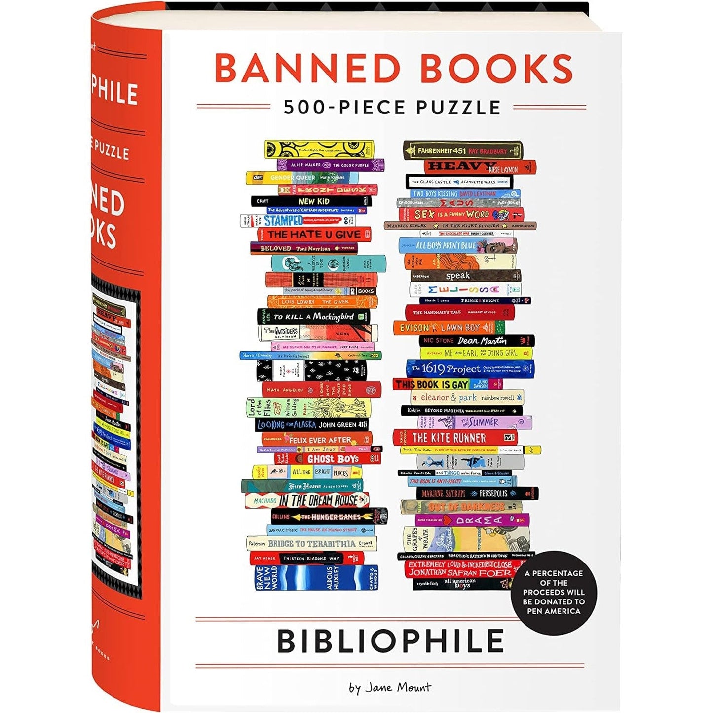Banned Books Bibliophile 500 Piece Jigsaw Puzzle Chronicle Puzzle Merchant