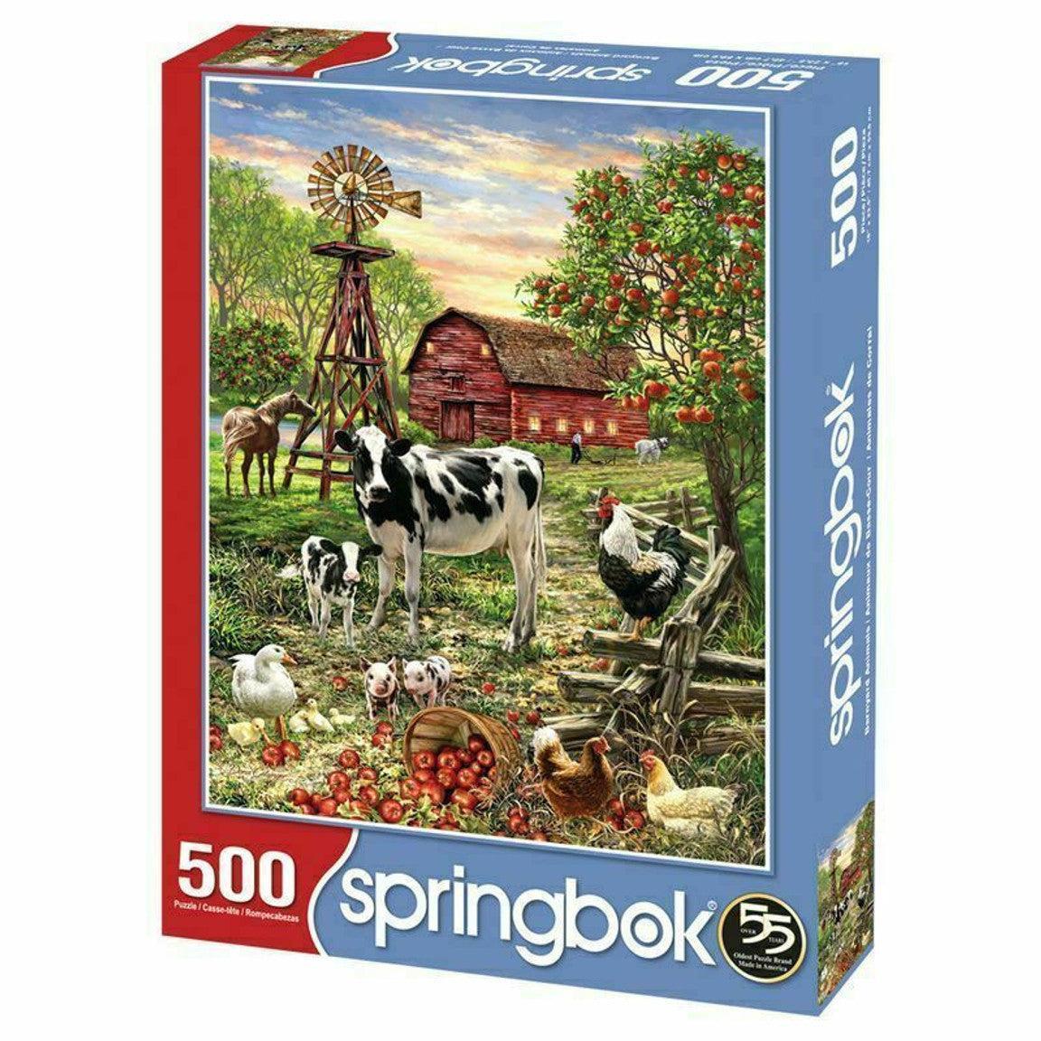Barnyard Animals 500 Piece Jigsaw Puzzle Springbok