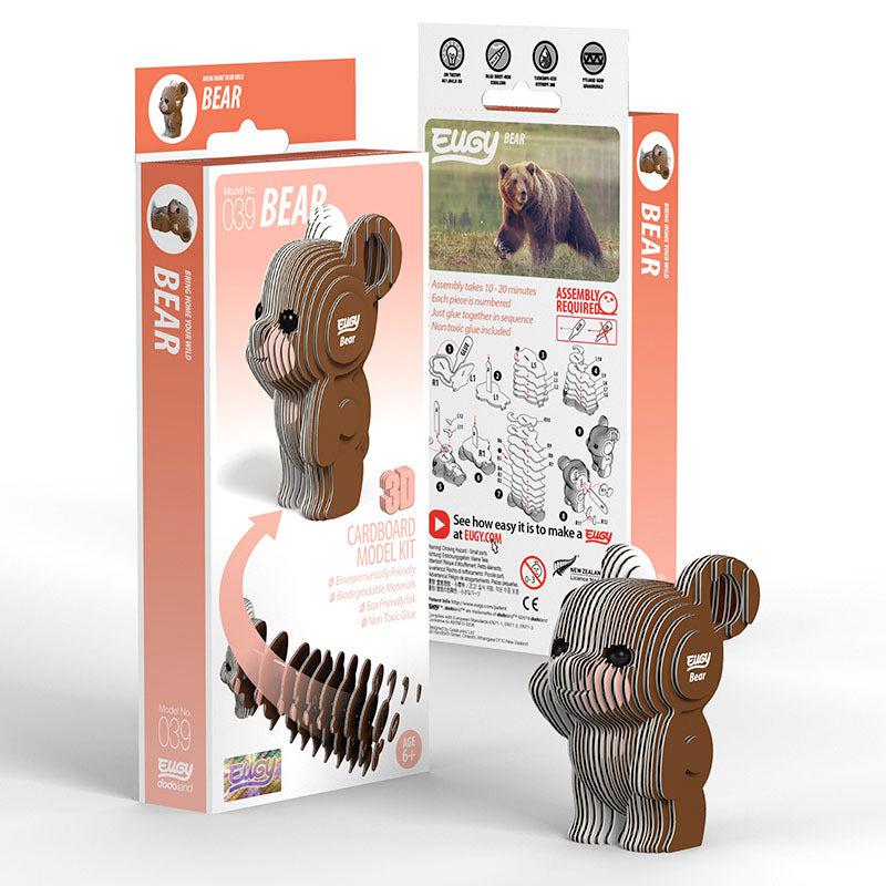 Bear 3D Cardboard Model Kit Eugy Puzzle Merchant