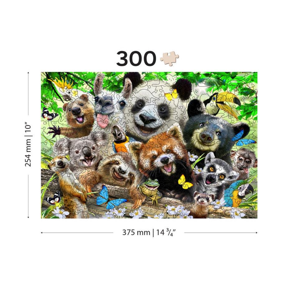 Bear Paradise 300 Piece Wood Jigsaw Puzzle Wooden City