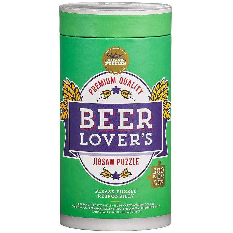 Beer Lover's 500 Piece Jigsaw Puzzle Ridley Puzzle Merchant