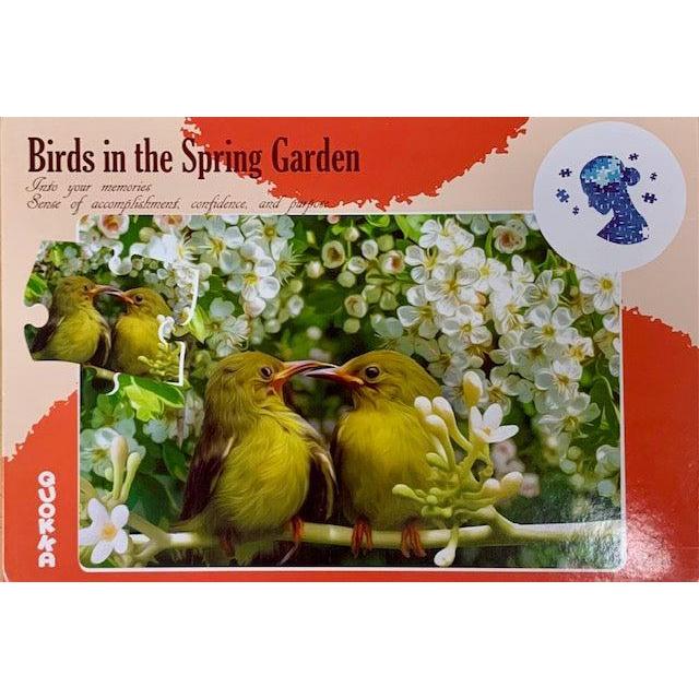 Birds in the Spring Garden 63 Piece Tray Jigsaw Puzzle Quokka