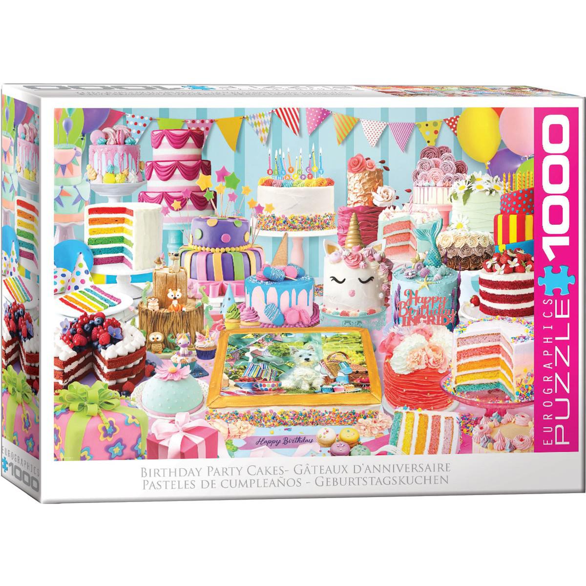 Birthday Party Cakes 1000 Piece Jigsaw Puzzle Eurographics
