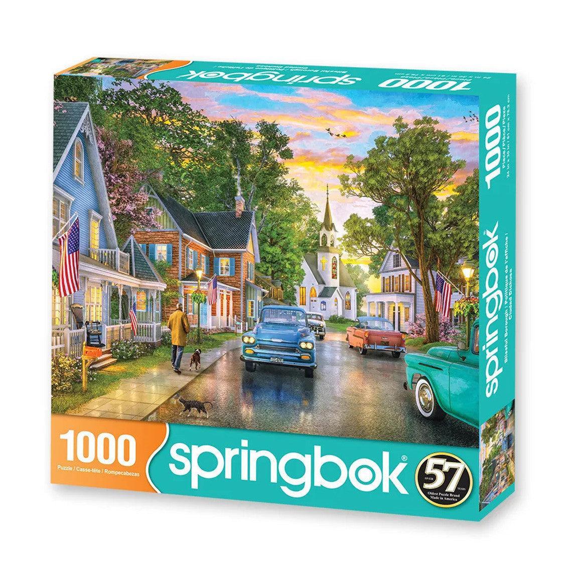 Blissful Borough 1000 Piece Jigsaw Puzzle Springbok Puzzle Merchant