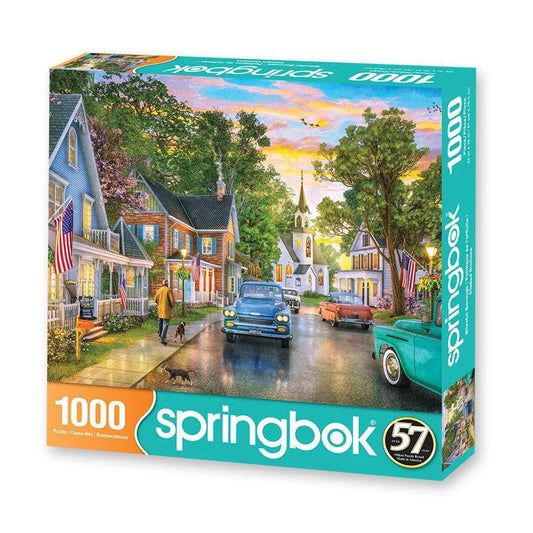 Blissful Borough 1000 Piece Jigsaw Puzzle Springbok Puzzle Merchant