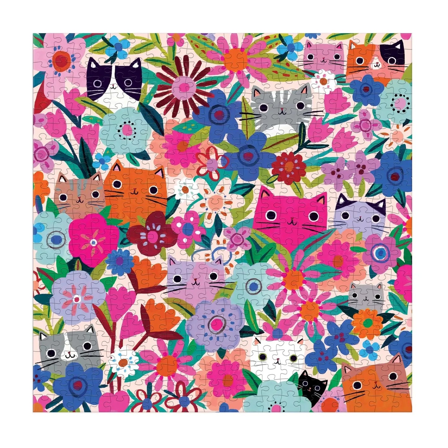 Blooming Cats 500 Piece Jigsaw Puzzle Mudpuppy