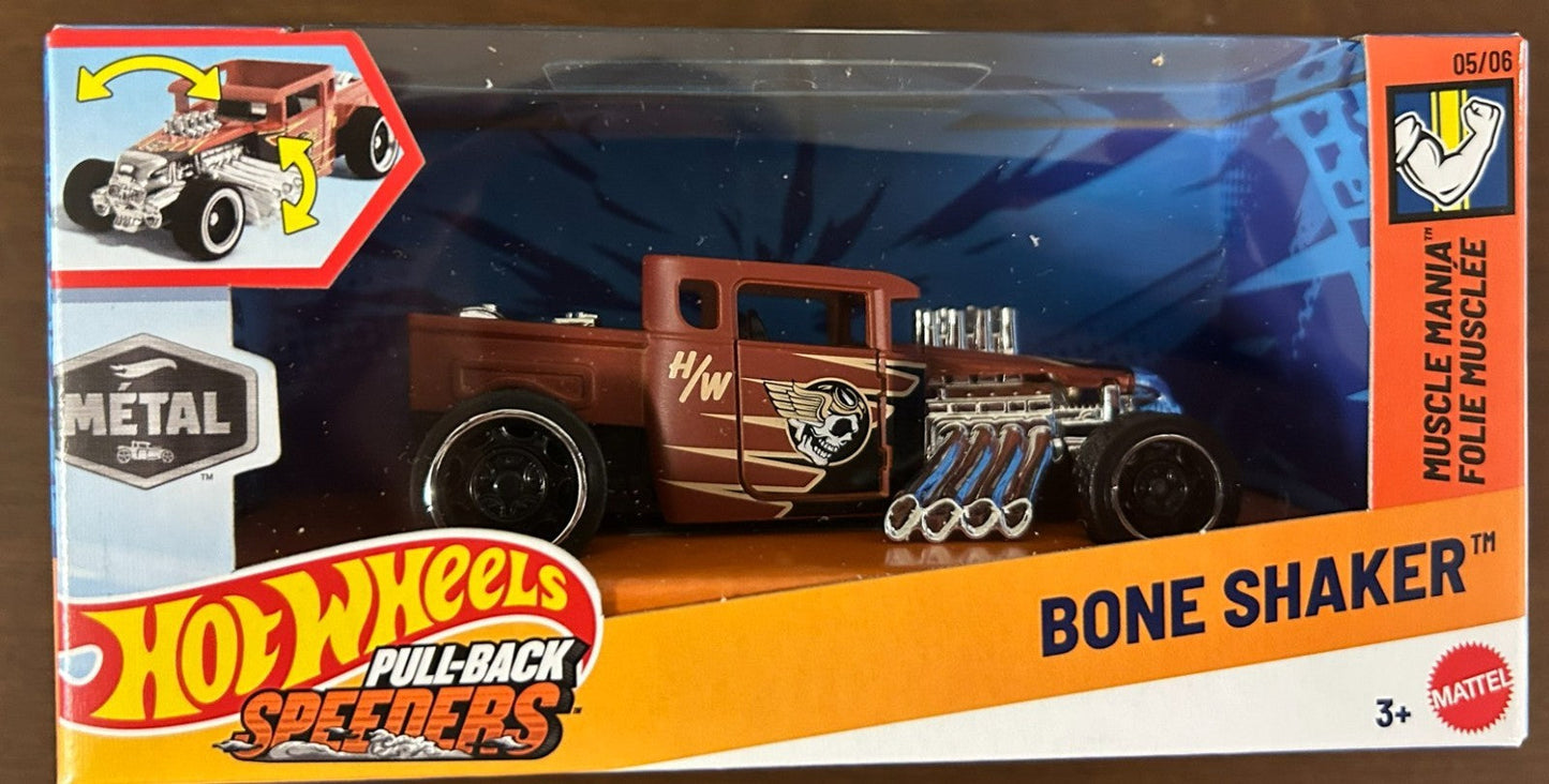 Hot Wheels Pull-Back Speeders 2025 Bone Shaker Moliner Games