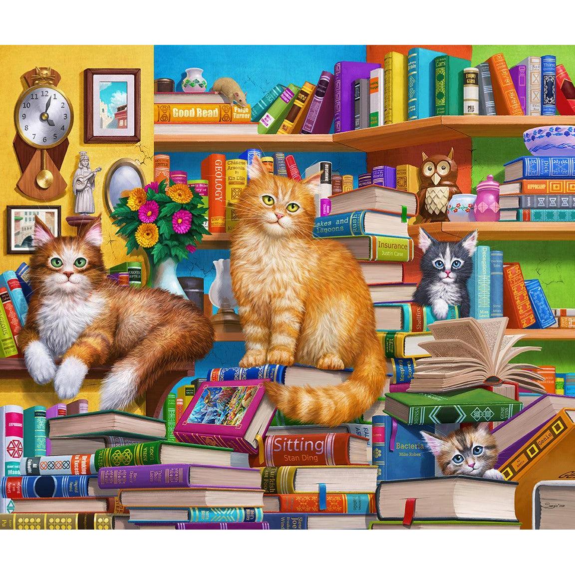 Bookshop Cats 1000 Piece Jigsaw Puzzle Springbok