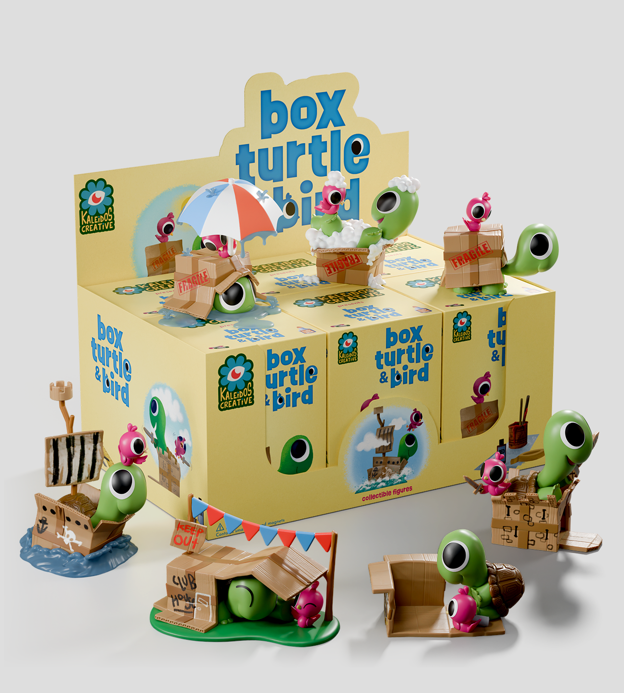 Kaleidos Creative: Box Turtle & Bird Blind Box Ralphie's Funhouse