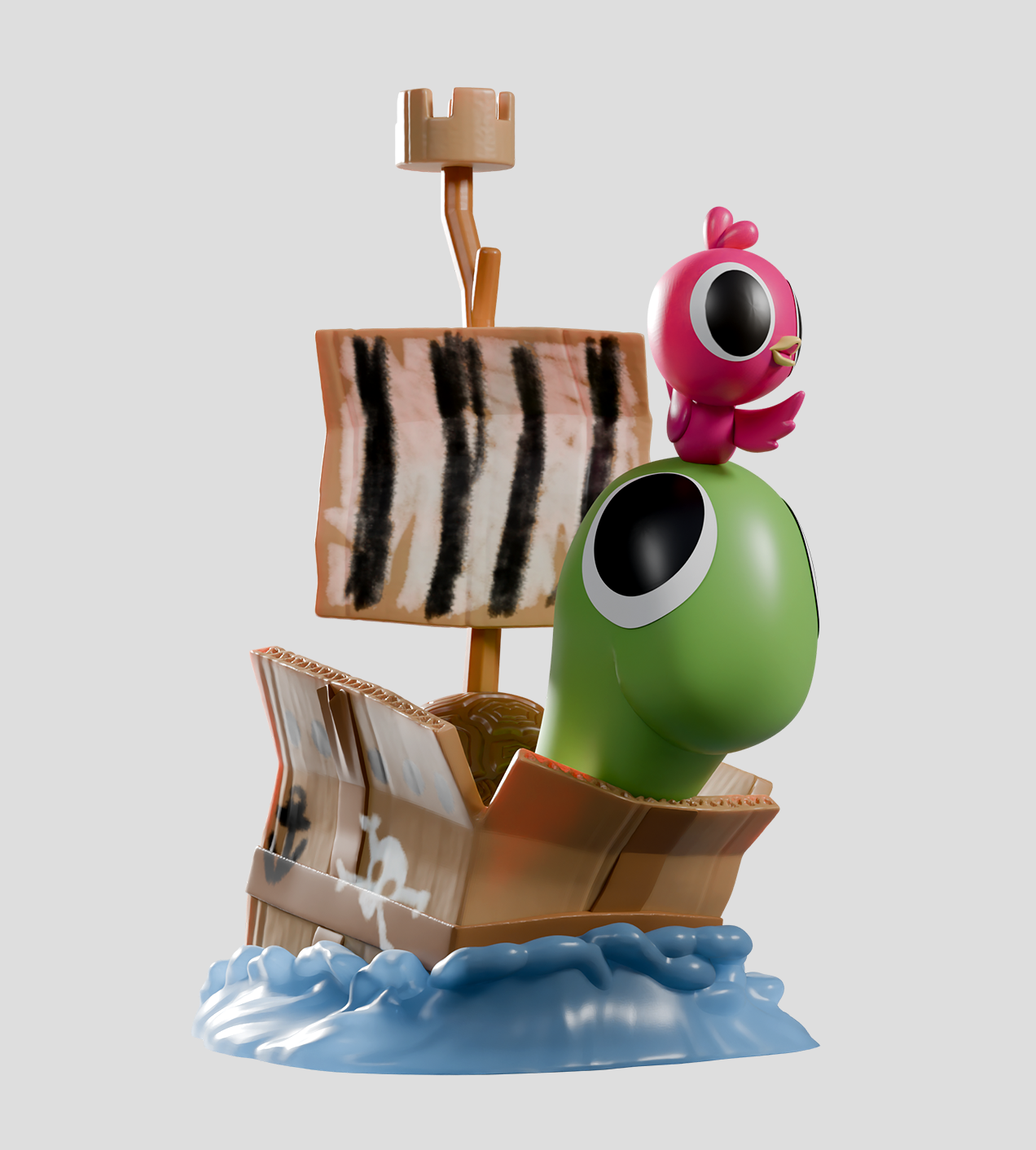 Kaleidos Creative: Box Turtle & Bird Blind Box Ralphie's Funhouse