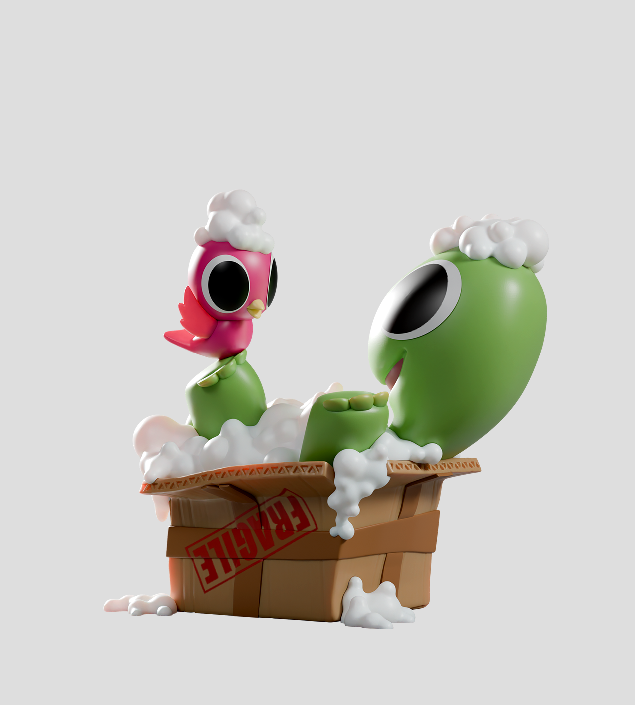 Kaleidos Creative: Box Turtle & Bird Blind Box Ralphie's Funhouse