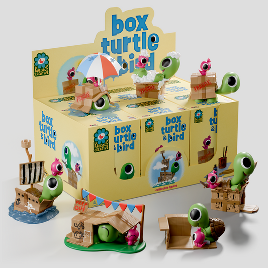 Kaleidos Creative: Box Turtle & Bird Blind Box Ralphie's Funhouse