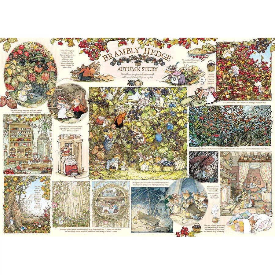 Brambly Hedge Autumn Story 1000 Piece Jigsaw Puzzle Cobble Hill