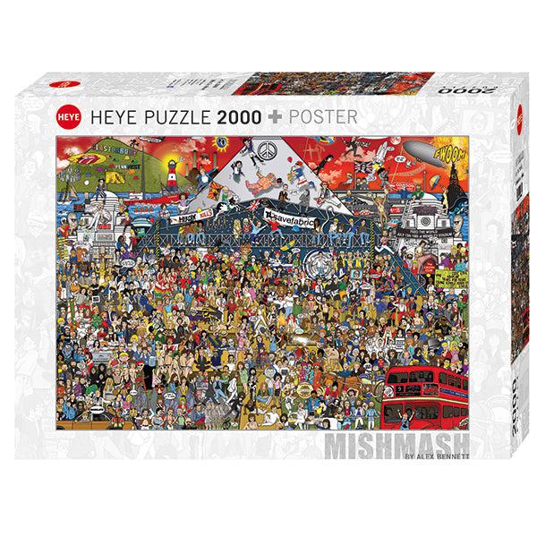 British Music History Mishmash 2000 Piece Jigsaw Puzzle Heye Puzzle Merchant