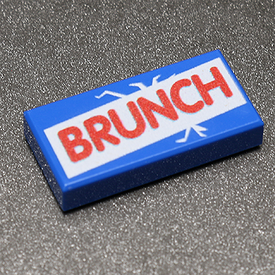 Brunch - B3 Customs® Printed 1x2 Tile B3 Customs