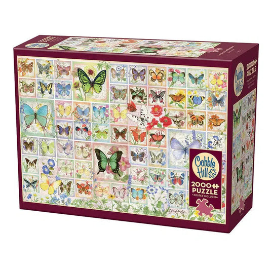 Butterflies & Blossoms 2000 Piece Jigsaw Puzzle Cobble Hill