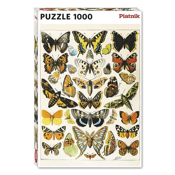 Butterflies & Moths by Millot 1000 Piece Jigsaw Puzzle Piatnik Puzzle Merchant