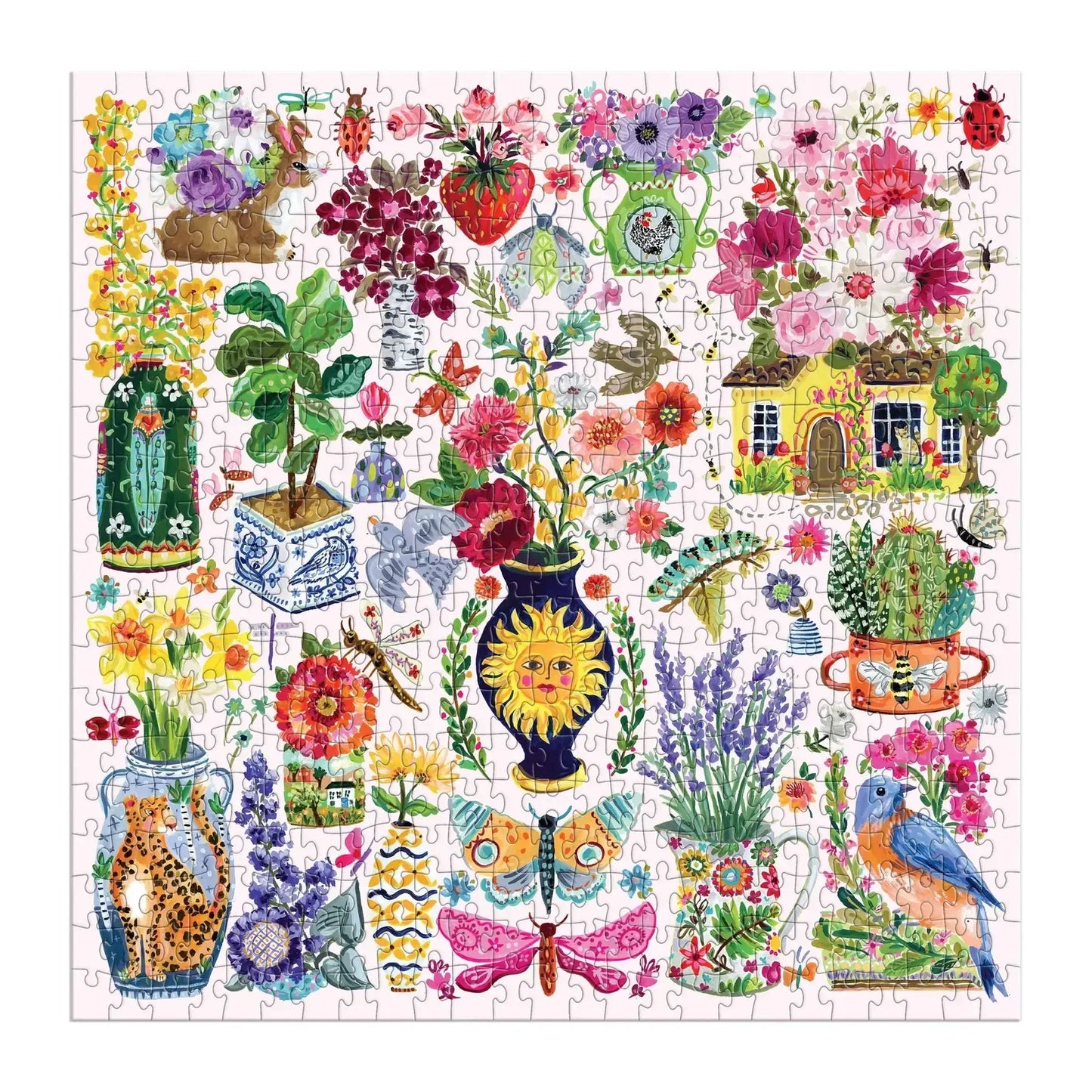 Buzzy Bouquets 500 Piece Jigsaw Puzzle Galison