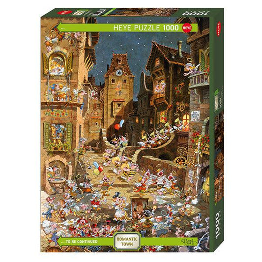 By Night Romantic Town 1000 Piece Jigsaw Puzzle Heye Puzzle Merchant