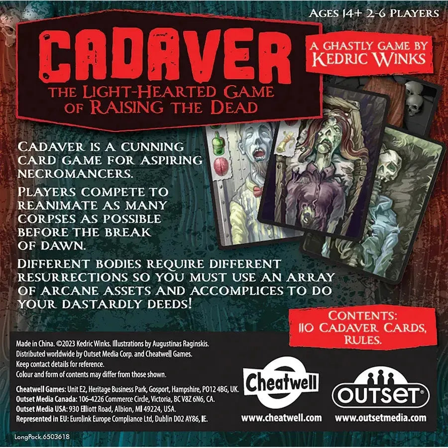 Cadaver - A Cunning Card Game for Aspiring Necromancers - Outset