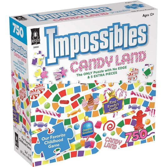 Candy Land Impossibles 750 Piece Jigsaw Puzzle BePuzzled Puzzle Merchant