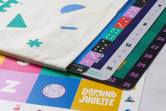 Canvas Placemat Storage Bag Puzzle Planet Domino & Juliette Playmat Organizer - Colorful Kids Table Mat Case