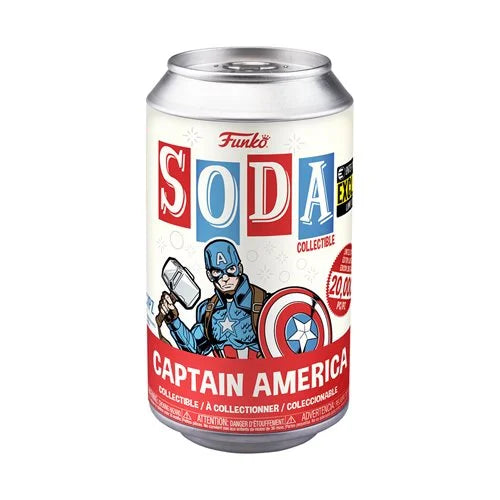 Avengers: Endgame Captain America Vinyl Funko Soda Figure - Entertainment Earth Exclusive Moliner Games