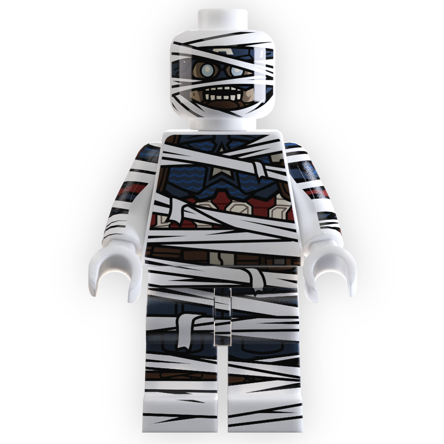 CAPTAIN as Mummy Minifig made using LEGO parts B3 Customs