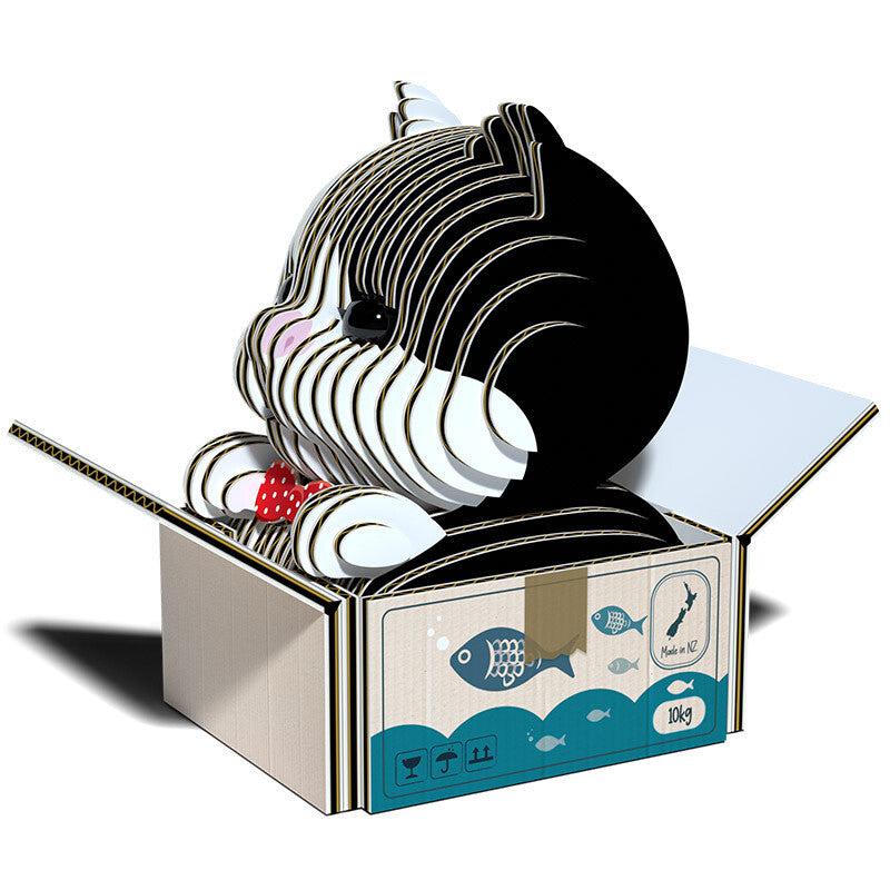 Cat Tuxedo 3D Cardboard Model Kit Eugy