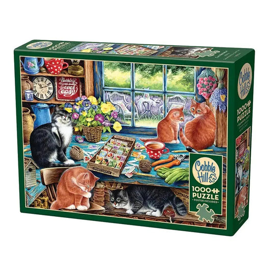 Cats Retreat 1000 Piece Jigsaw Puzzle Cobble Hill