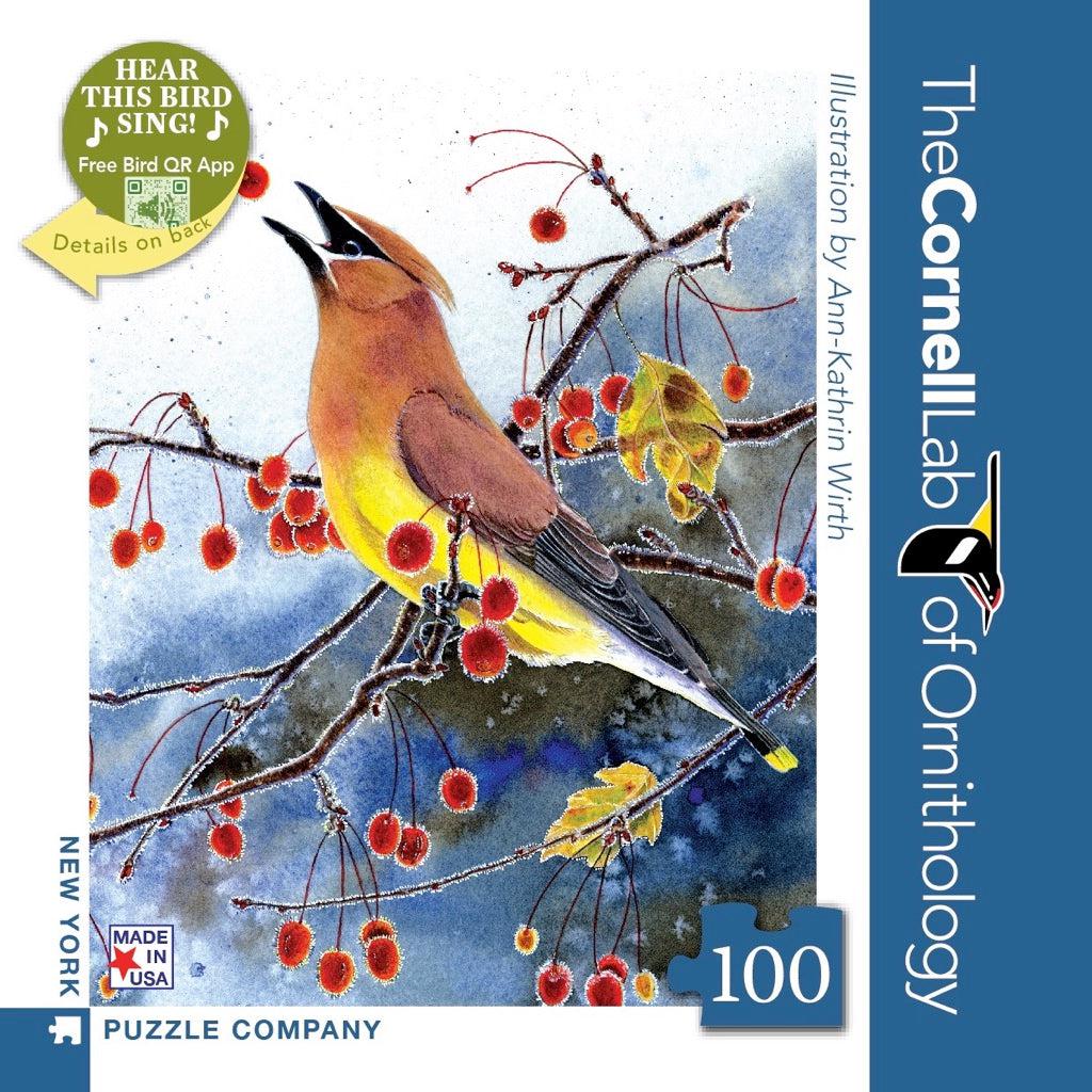 Cedar Waxwing 100 Piece Mini Jigsaw Puzzle NYPC Puzzle Merchant