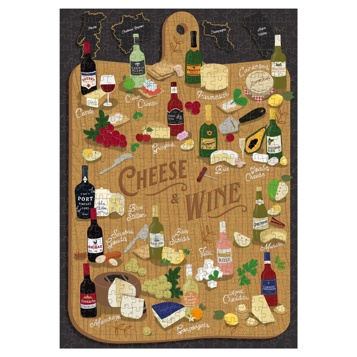 Cheese & Wine 500 Piece Jigsaw Puzzle Ridley