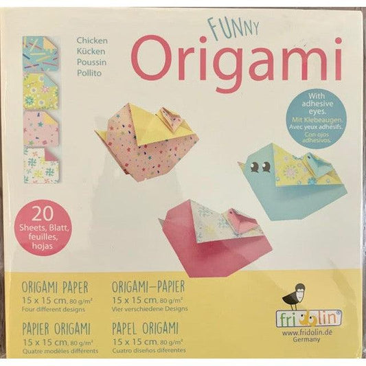 Chicken Funny Origami Kit Fridolin Puzzle Merchant