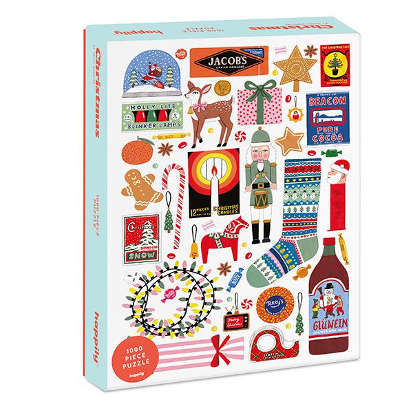 Christmas 1000 Piece Jigsaw Puzzle Happily Puzzle Merchant