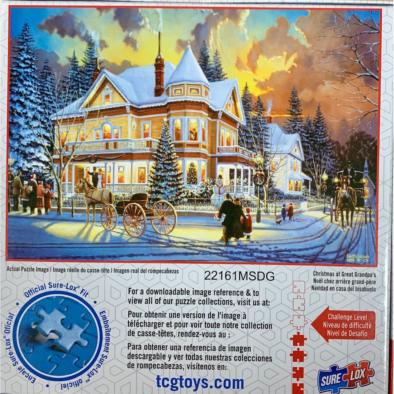 Christmas at Great Grandpa's Americana 500 Piece Jigsaw Puzzle Sure Lox