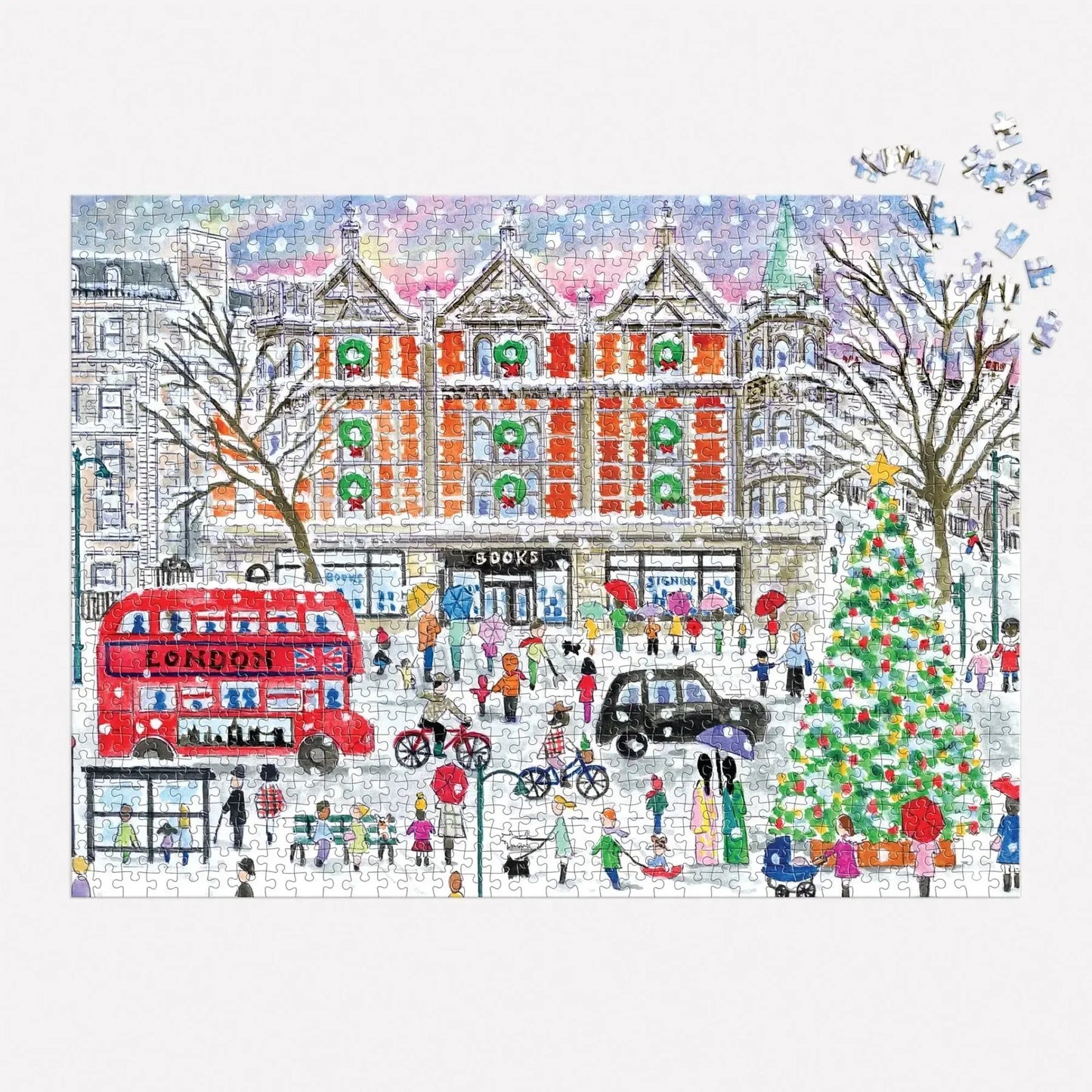 Christmas in London 1000 Piece Jigsaw Puzzle Galison