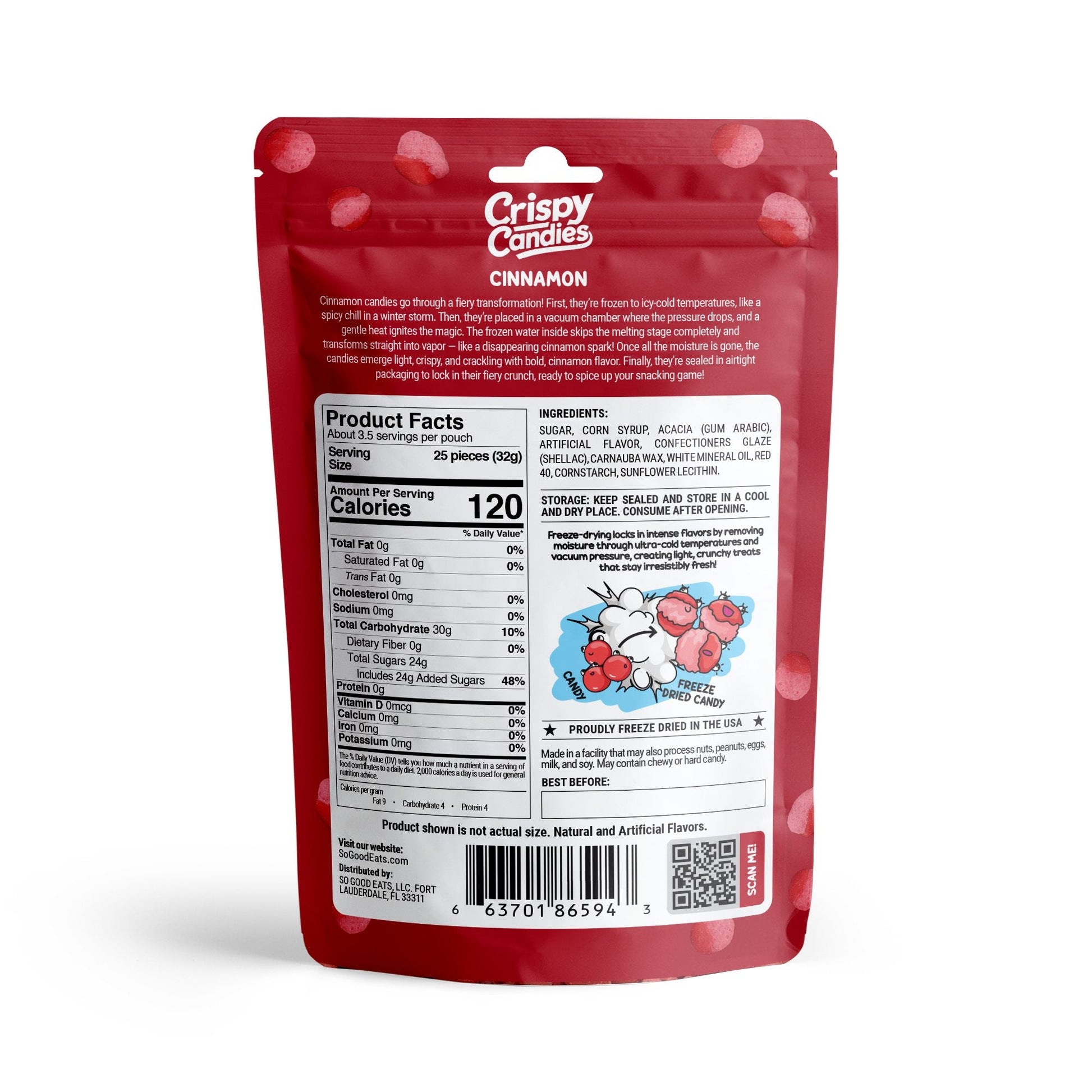 Crispy Candies - Cinnamon Freeze Dried Candy 114g Super Anime Store