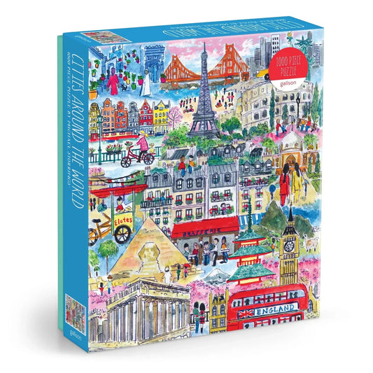 Cities Around the World 1000 Piece Jigsaw Puzzle Galison
