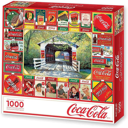 Coca-Cola Gameboard 1000 Piece Jigsaw Puzzle Springbok