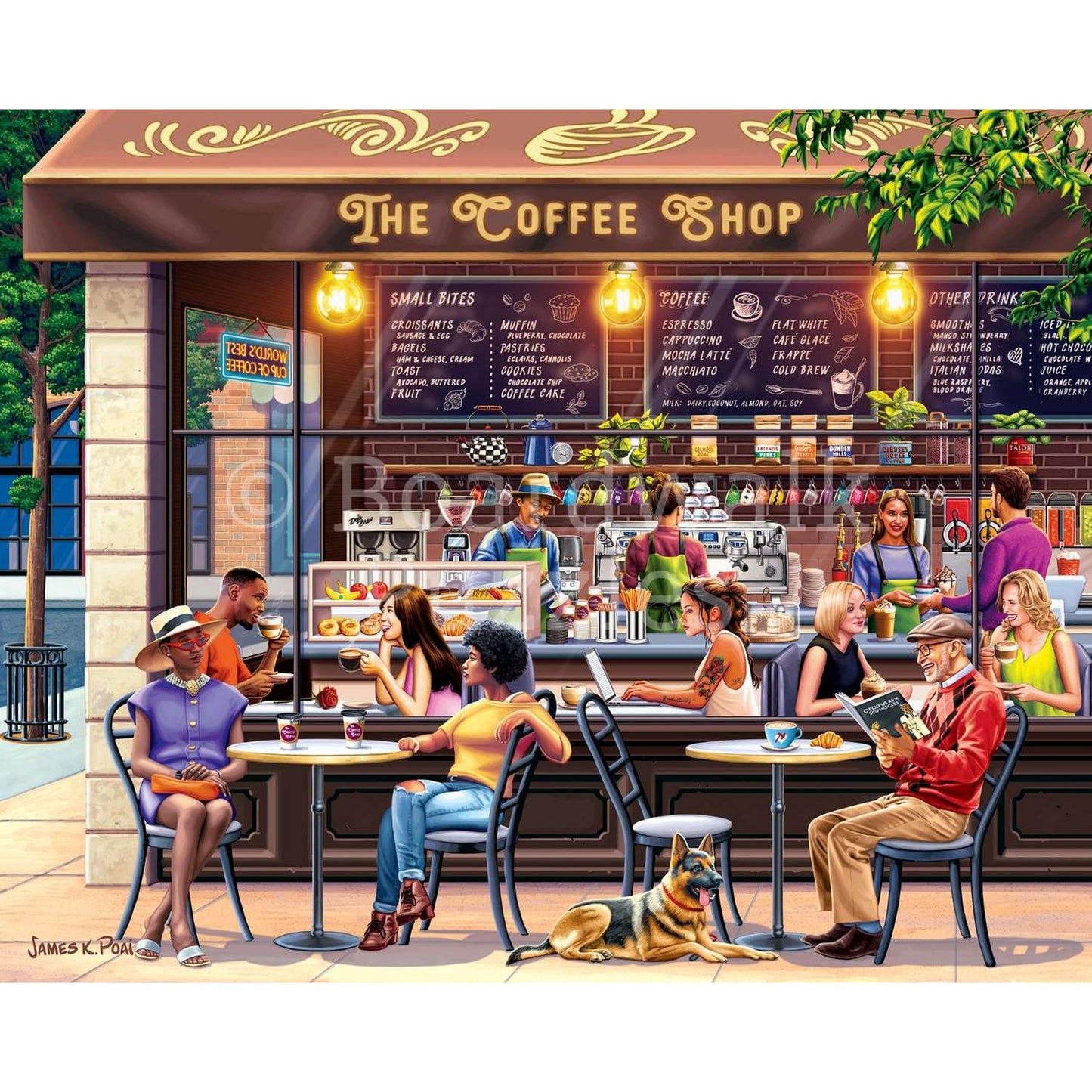Coffee Shop 1000 Piece Jigsaw Puzzle Boardwalk