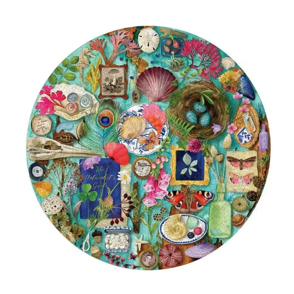 Collecting Nature 500 Piece Round Jigsaw Puzzle eeBoo