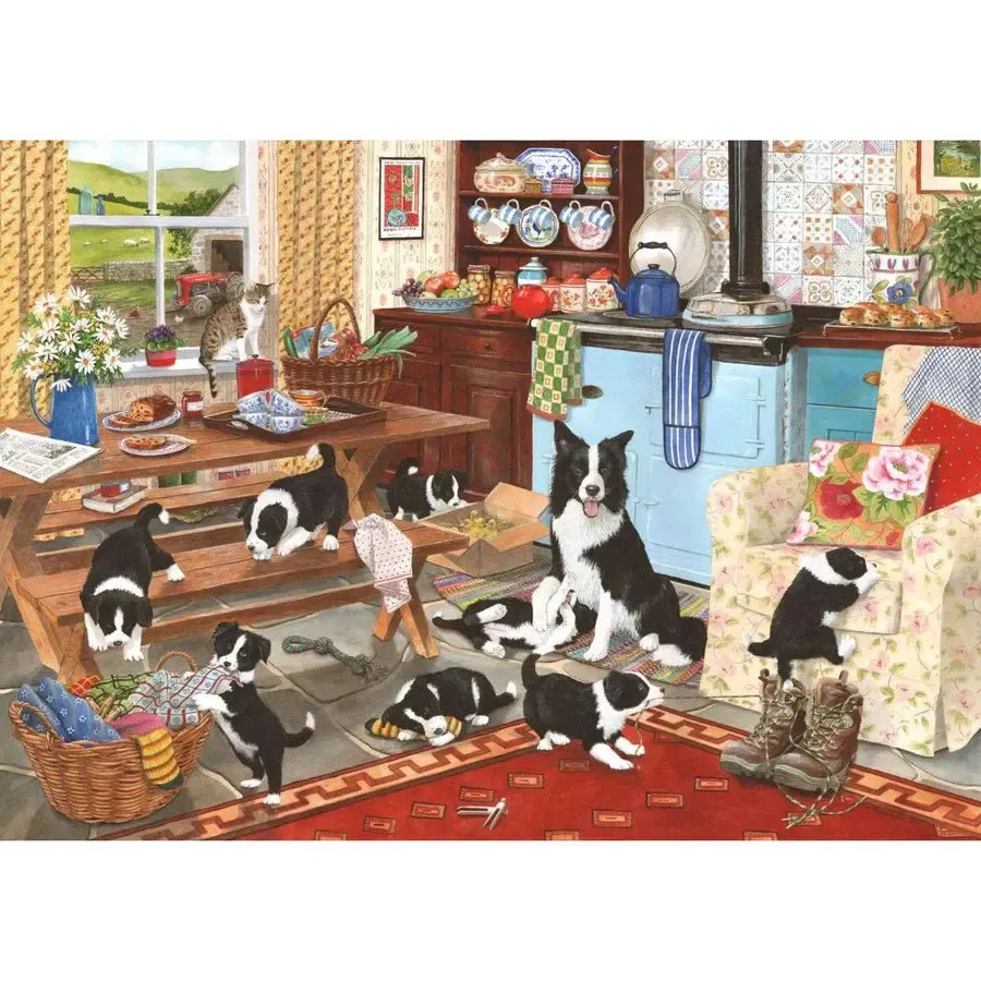 Collie Wobbles 1000 Piece Jigsaw Puzzle HOP Puzzle Merchant