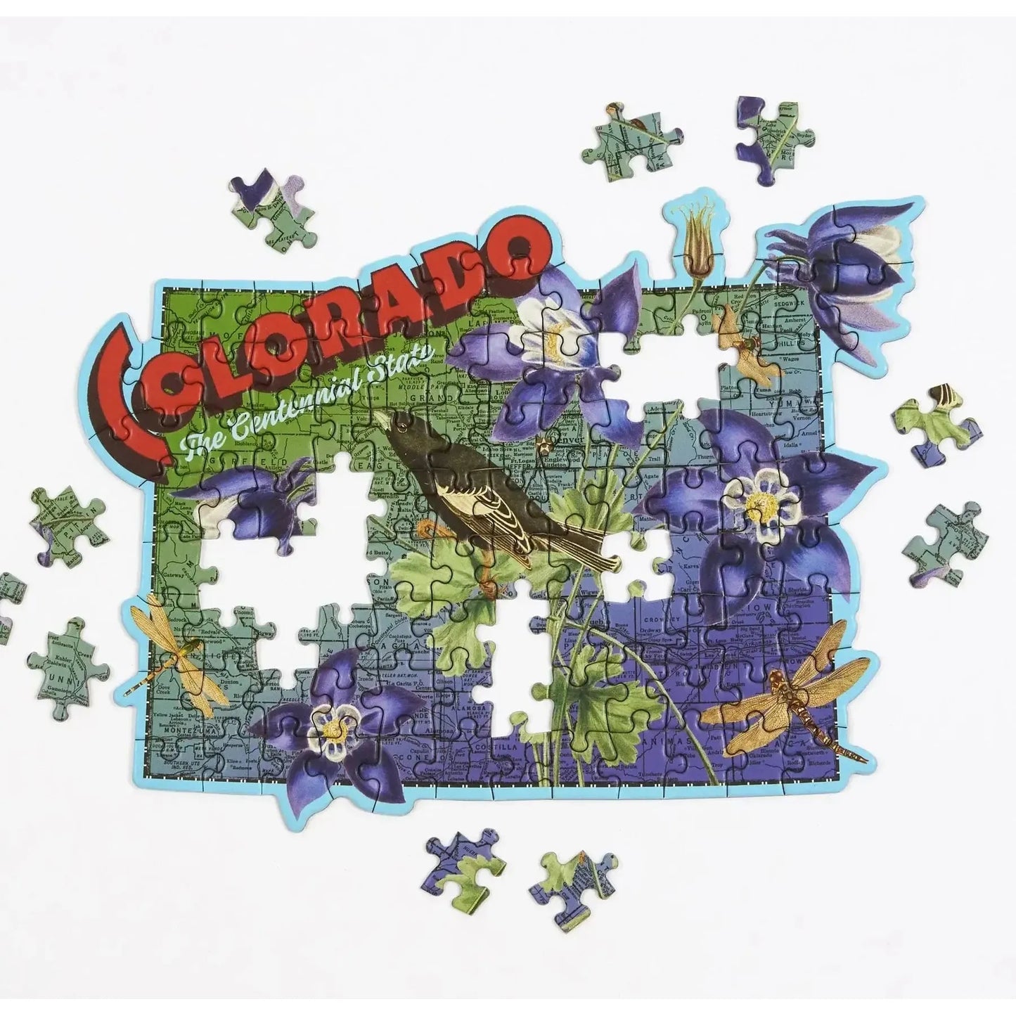 Colorado 100 Piece Mini Shaped Jigsaw Puzzle Galison