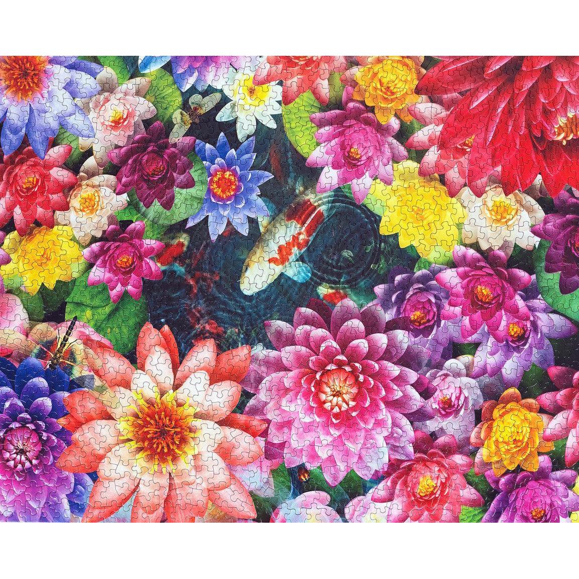 Colorful Koi Pond 1000 Piece Jigsaw Puzzle Springbok