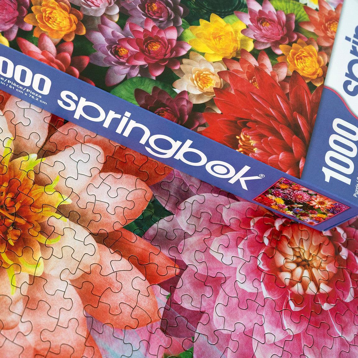 Colorful Koi Pond 1000 Piece Jigsaw Puzzle Springbok