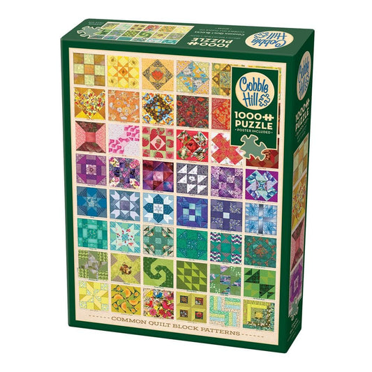 Common Quilt Blocks 1000 Piece Jigsaw Puzzle Cobble Hill Puzzle Merchant