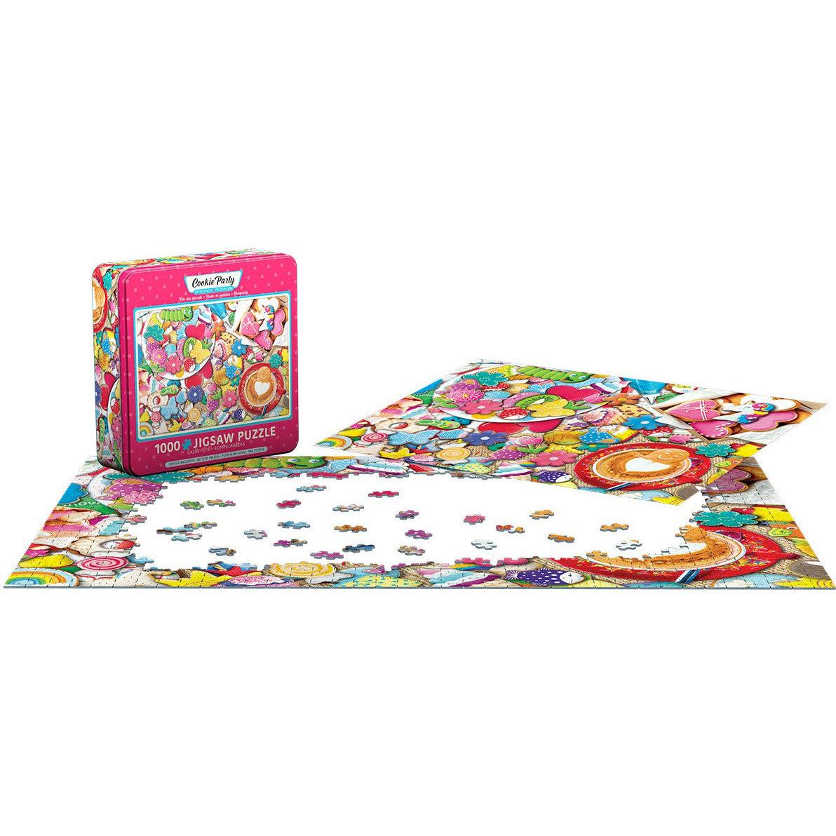 Cookie Party 1000 Piece Jigsaw Puzzle in Tin Eurographics