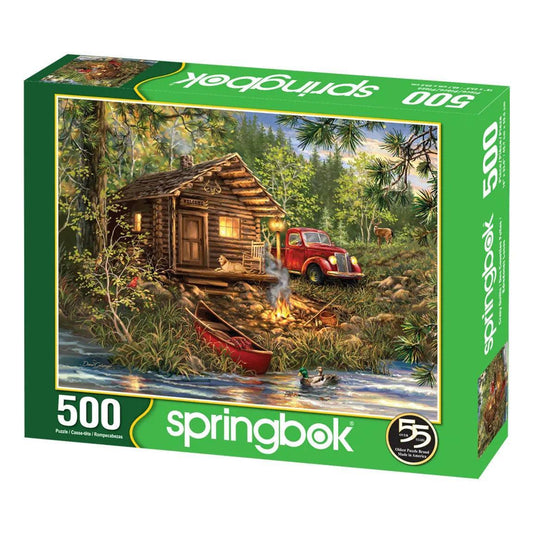 Cozy Cabin Life 500 Piece Jigsaw Puzzle Springbok